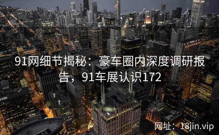 91网细节揭秘：豪车圈内深度调研报告，91车展认识172